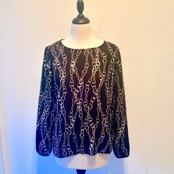 Banana Republic Print Blouse, PM - Picture 1 of 4